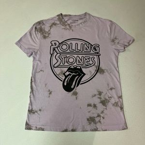 2/$20 - Rolling Stones Concert T-shirt - Purple & Black Tye Die 35” chest